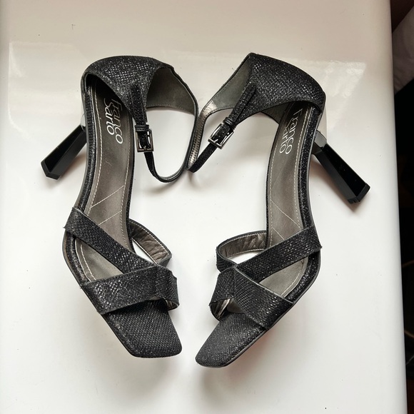 Franco Sarto Womens Rania Ankle Strap Leather Sandal SPARKLY - Picture 6 of 8
